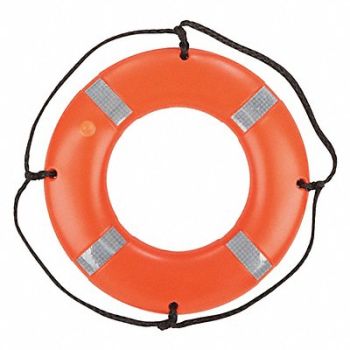 KENT SAFETY Ring Buoy Orange 24, 59MD25