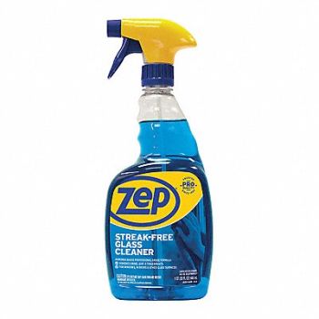 ZEP COMMERCIAL Streak-Free Glass Cleaner 32 oz PK12, 59MJ94
