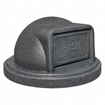 TOUGH GUY Trash Can Top Dome Round Cap. 55 gal., 416J28
