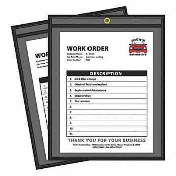 C-LINE PRODUCTS Shop Ticket Holders 1 Side 8.5x11 PK25, 59PC85