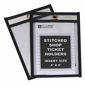 C-LINE PRODUCTS Shop Ticket Holders 2 Side 4 x 6 PK25, 59PC87