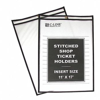 C-LINE PRODUCTS Shop Ticket Holders 2 Side 11 x 17 PK25, 59PC91