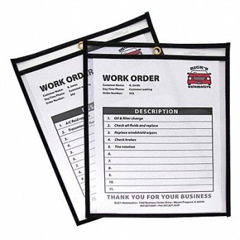 C-LINE PRODUCTS Shop Ticket Holders Clear 8 1/2x11 PK25, 59PC94