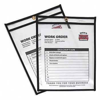 C-LINE PRODUCTS Shop Ticket Holders Clear 9 x 12 PK25, 59PC95