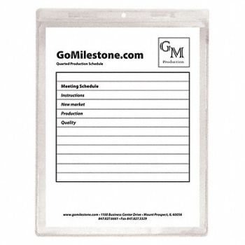 C-LINE PRODUCTS Shop Ticket Holder Clear 9 x 12 PK50, 59PE56