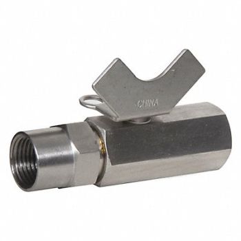 GRAINGER APPROVED SS Ball Valve FNPT 3/8, 1PZC1
