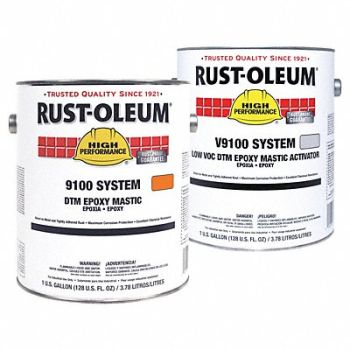 RUST-OLEUM Epoxy Activator/Finish SafetyOrange 1gal, 59YE59