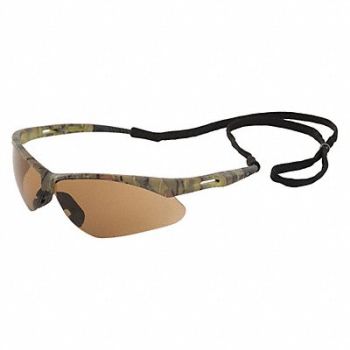 ERB SAFETY Safety Glasses Camo Frame Brown Anti-Fog, 59ZG38