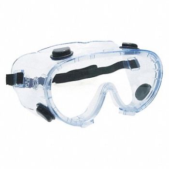 ERB SAFETY Safety Goggles Clear Frame Clear, 59ZG56