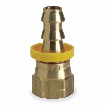 SPEEDAIRE Push on Hose Fitting 1/2 x3/4 BarbxJIC, 5A248