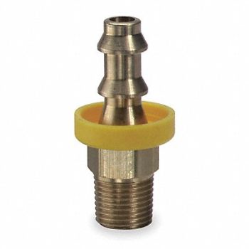 SPEEDAIRE Push on Hose Fitting 1/4 x1/4 BarbxNPT, 5A252