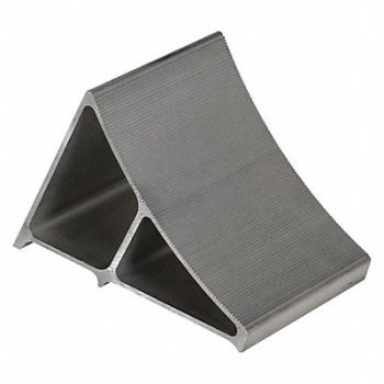 GRAINGER APPROVED Wheel Chock 7 In W Silver, 5A347