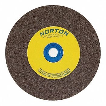 NORTON Grinding Wheel T1 10x1x1.25 60/80 Brown, 6A094