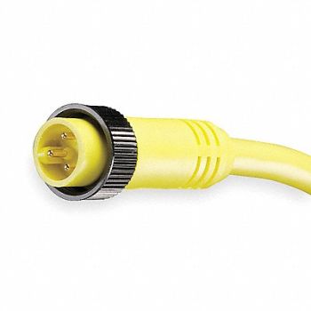 BRAD HARRISON Cordset 3 Pin Plug Male, 5AA42