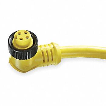 BRAD HARRISON Cordset 4 Pin Receptacle Female, 5AA47