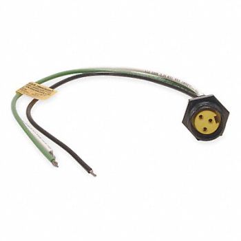 BRAD HARRISON External Thread Receptacle 3 Female 13A, 5AA55