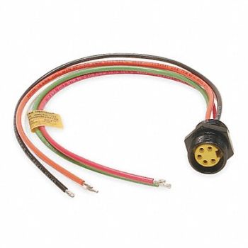 BRAD HARRISON External Thread Receptacle 5 Female 8A, 5AA59