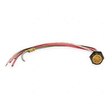 BRAD HARRISON External Thread Receptacle 5 Male 16 AWG, 5AA60