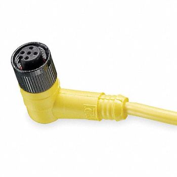 BRAD HARRISON Cordset 3 Pin Receptacle Female, 5AA69