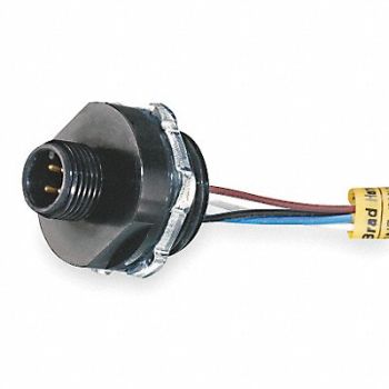 BRAD HARRISON External Thread Receptacle 4 Male 22 AWG, 5AA76