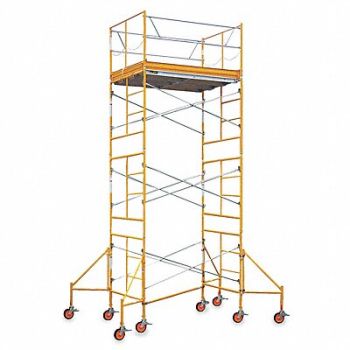 BIL-JAX Scaffold Tower 22 ft H Steel/Alum/Wood, 5AA88