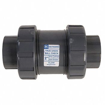 HAYWARD True Union Check Valve PVC 1/4 FNPT, 5AAP1