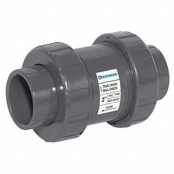 HAYWARD Union Check Valve PVC 2 FNPT x Socket, 5AAT4