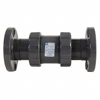 HAYWARD True Union Check Valve PVC 6 Flange, 5AAU3