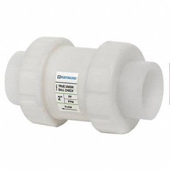 HAYWARD Union Check Valve PP 3/4 FNPT, 5AAX7