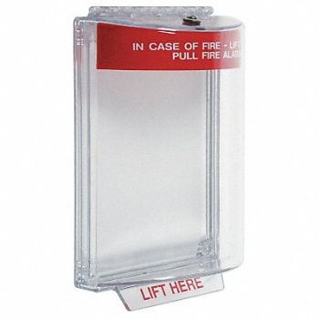 SAFETY TECHNOLOGY INTERNATIONAL Pull Station Guard Flush 2-21/32inD, 5AFX8