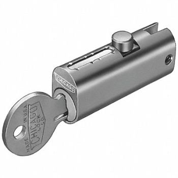 COMPX CHICAGO File Cabinet Locks Silver, 5AHF1
