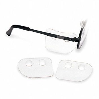 CONDOR Slip-On Sideshield Clear Plastic PK10, 5AL29