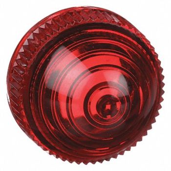 SCHNEIDER ELECTRIC Pilot Light Lens 30mm Red Plastic, 5B461