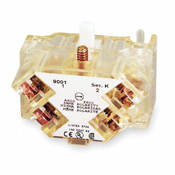 SCHNEIDER ELECTRIC Contact Block 1NC/1NO Late Open 30mm, 5B534