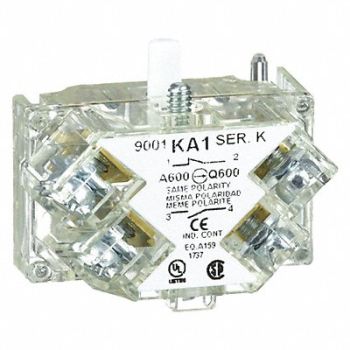 SCHNEIDER ELECTRIC Contact Block 1NC/1NO 30mm, 5B537