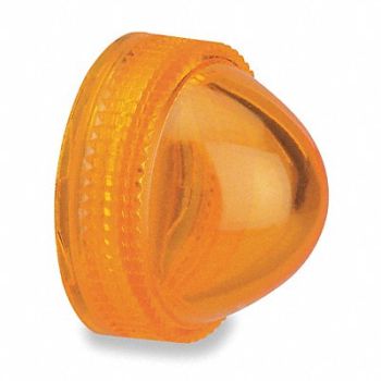 SCHNEIDER ELECTRIC Pilot Light Lens 30mm Amber Plastic, 5B575