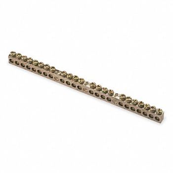 SQUARE D Ground Bar Kit 225A 24 Terminals, 5B715