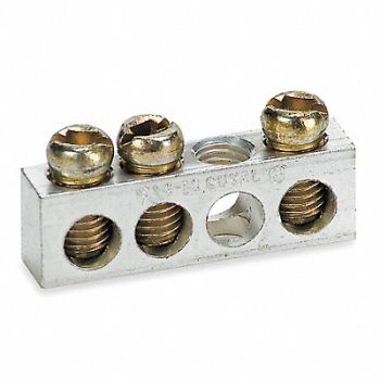 SQUARE D Ground Bar Kit 70A 4 Terminals, 5B718