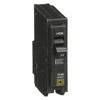 SQUARE D Circuit Breaker 25A Plug In 120/240V 1P, 5B723