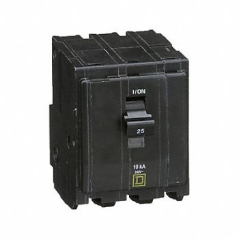 SQUARE D Circuit Breaker 25A Plug In 120/240V 3P, 5B760