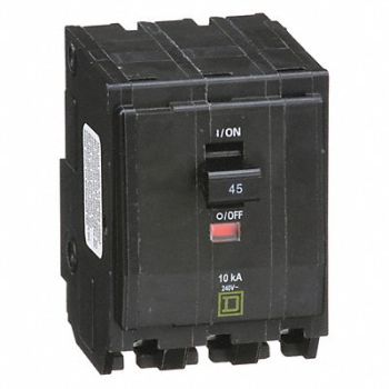 SQUARE D Circuit Breaker 45A Plug In 120/240V 3P, 5B762