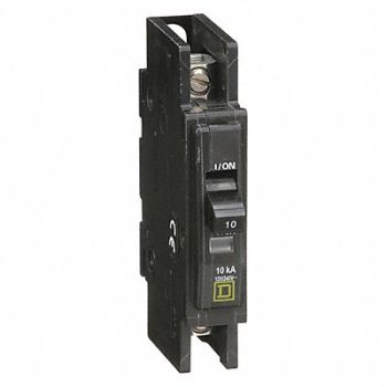 SQUARE D Circuit Breaker 10A 120/240V 1P, 5B966