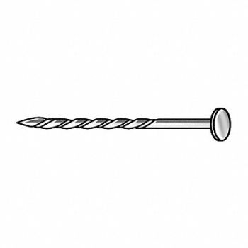 GRAINGER APPROVED H1791 Deck Nail Flat Galv 16d PK2640, 4NEY1