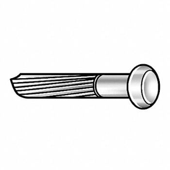GRAINGER APPROVED H1804 Masonry Nail Fluted 2 1/2 L PK380, 4NFA8