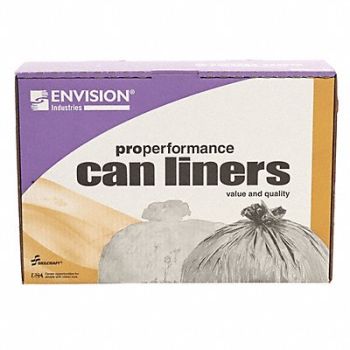 ABILITY ONE Trash Bag 10 gal Clear PK1000, 5BB29