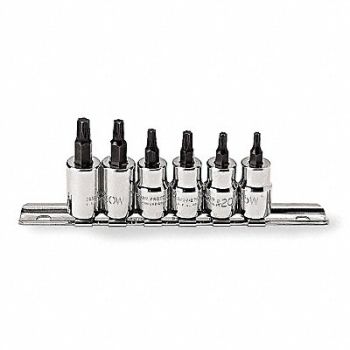 PROTO Socket Bit Set Steel DrSz 3/8 in, 5C627