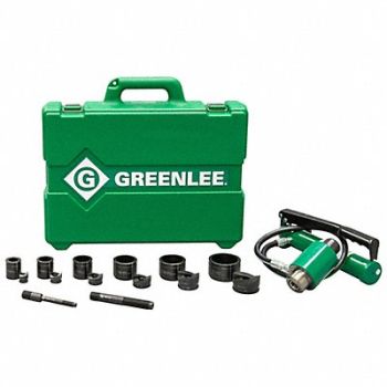 GREENLEE Hydraulic Punch Driver Set 10 ga. Steel, 5C633