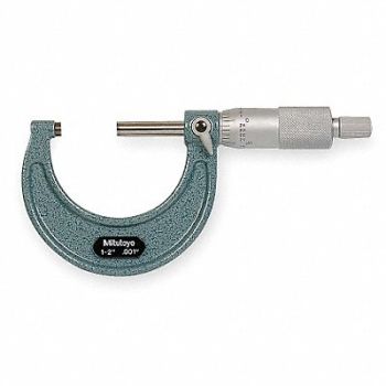 MITUTOYO Micrometer 1-2 In 0.001 Ratchet, 5C681
