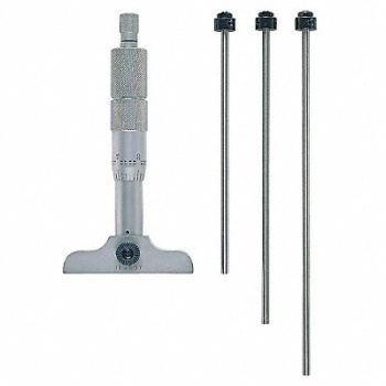 MITUTOYO Depth Micrometer 0 to 4 In, 5C722