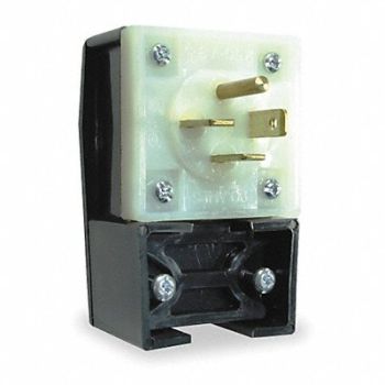 HUBBELL Angle Plug 15-20P 20A 250VAC 3 Phase, 5C794